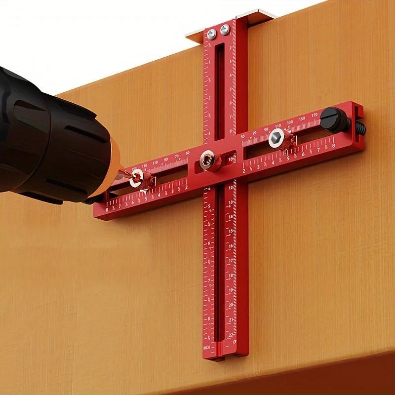 Furniture Joint Hardware - Алюминиевая ручка шкафа, регулируемый локатор пуансона,