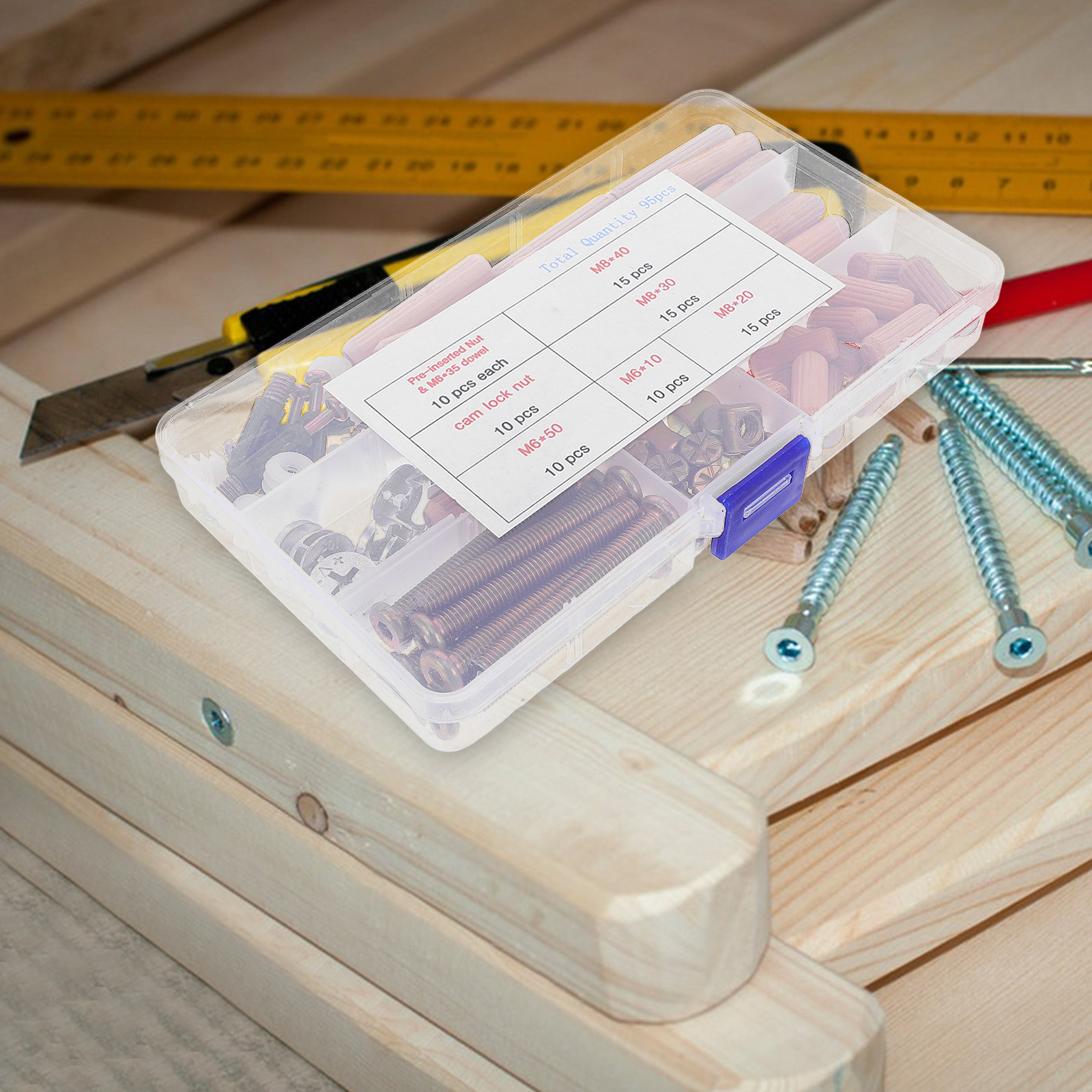 Furniture Hardware Connectors - 95 шт. Комплект крепежных элементов для