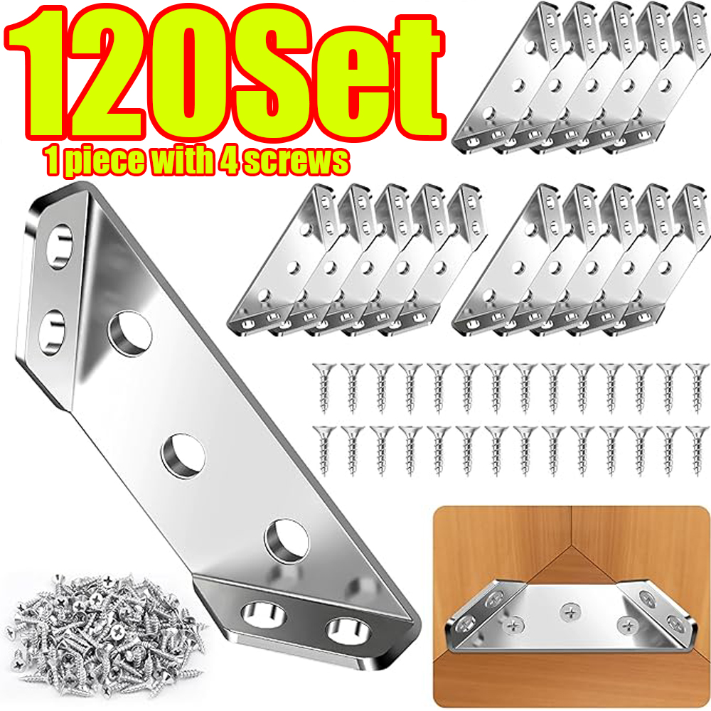 Набор из 120 угловых соедините – обзор и цена Furniture Hardware Connectors