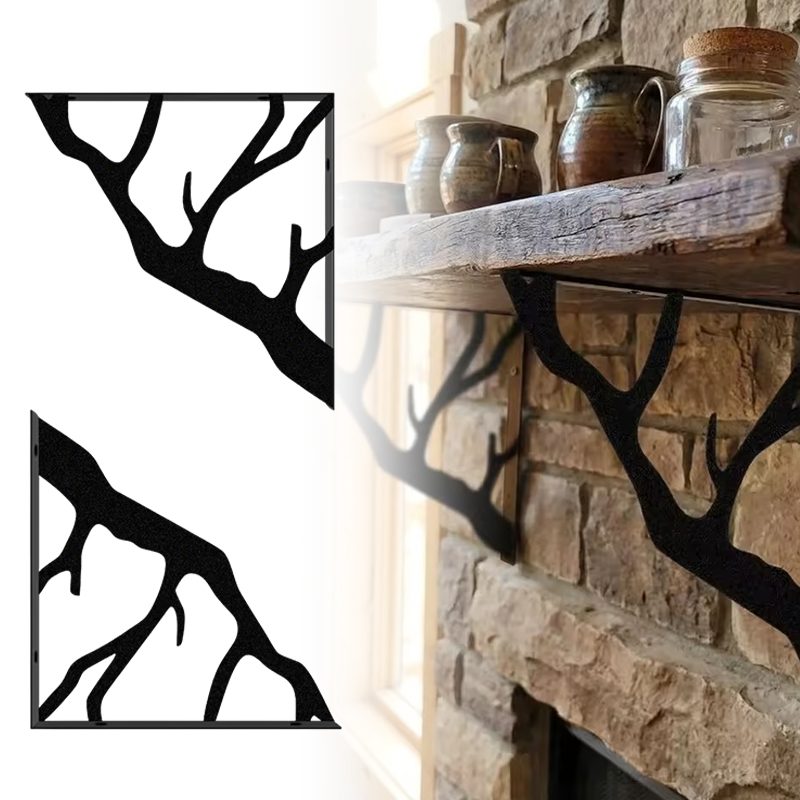 2 шт., черные металлические по – обзор и цена Shelf Bracket Pair