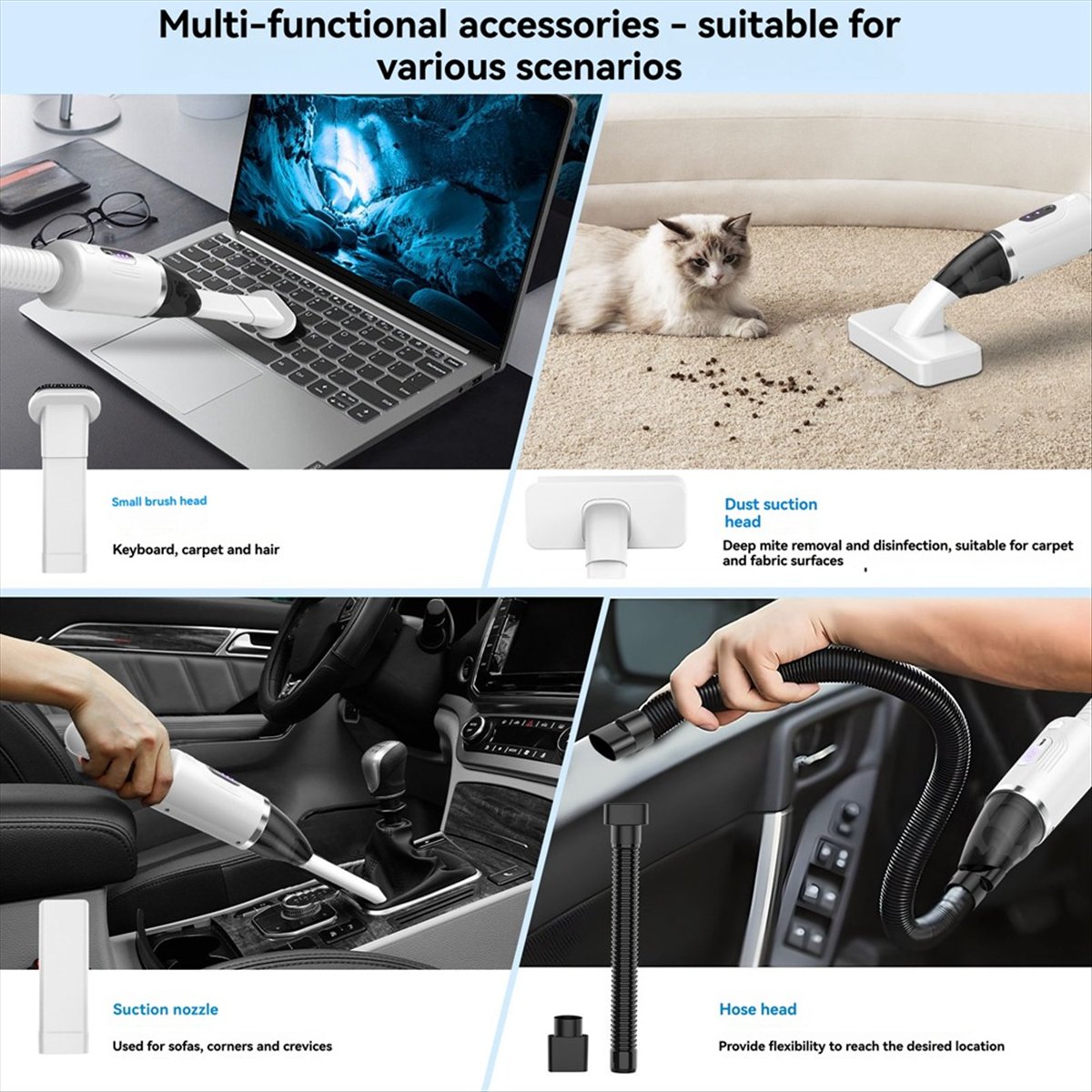 Автомобильный пылесос, мощный  – обзор и цена Furniture Hardware Cleaner