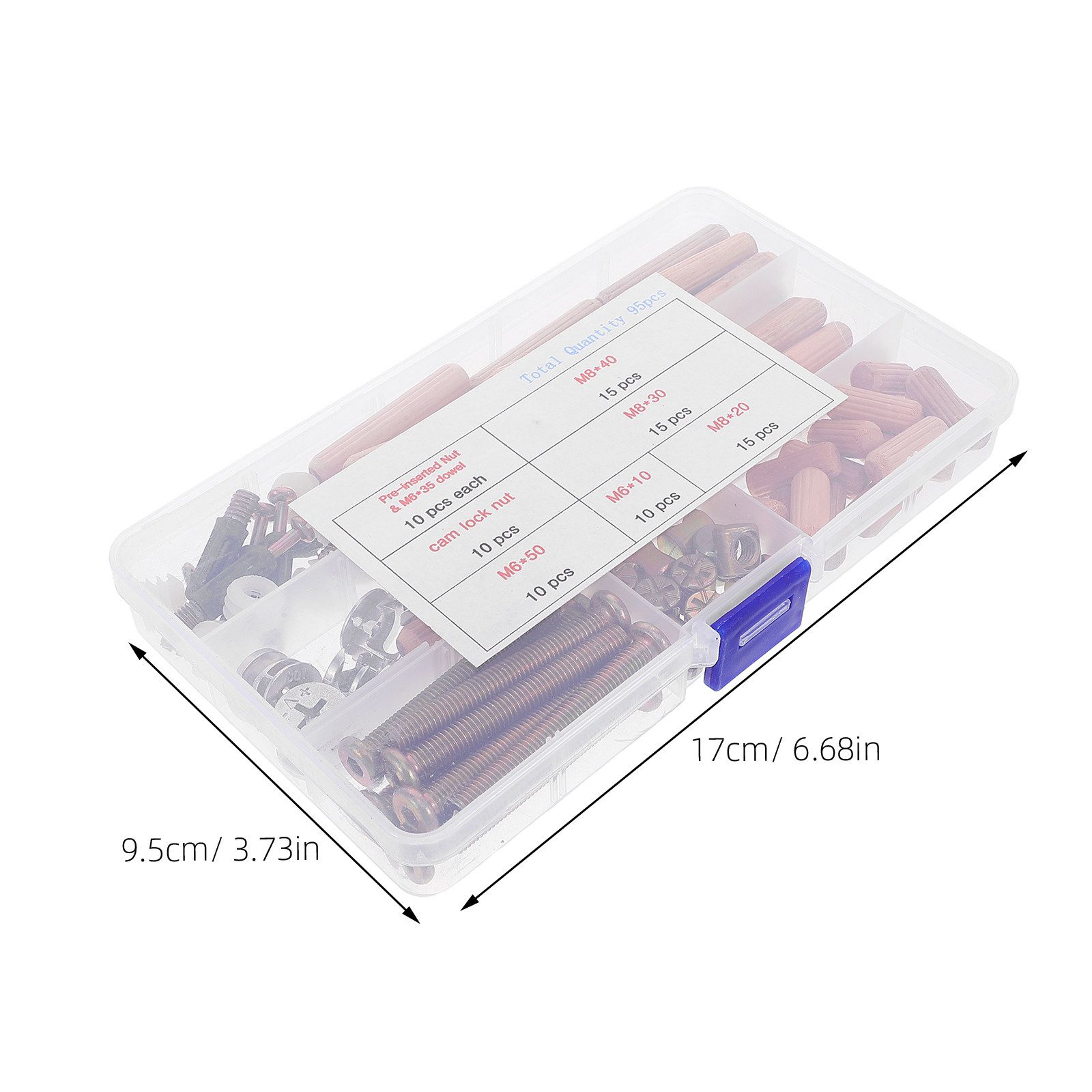 Набор из 95 шт. крепежных элем – обзор и цена Furniture Hardware Connectors